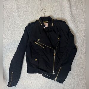Juicy Couture Black Coat with Gold Accents